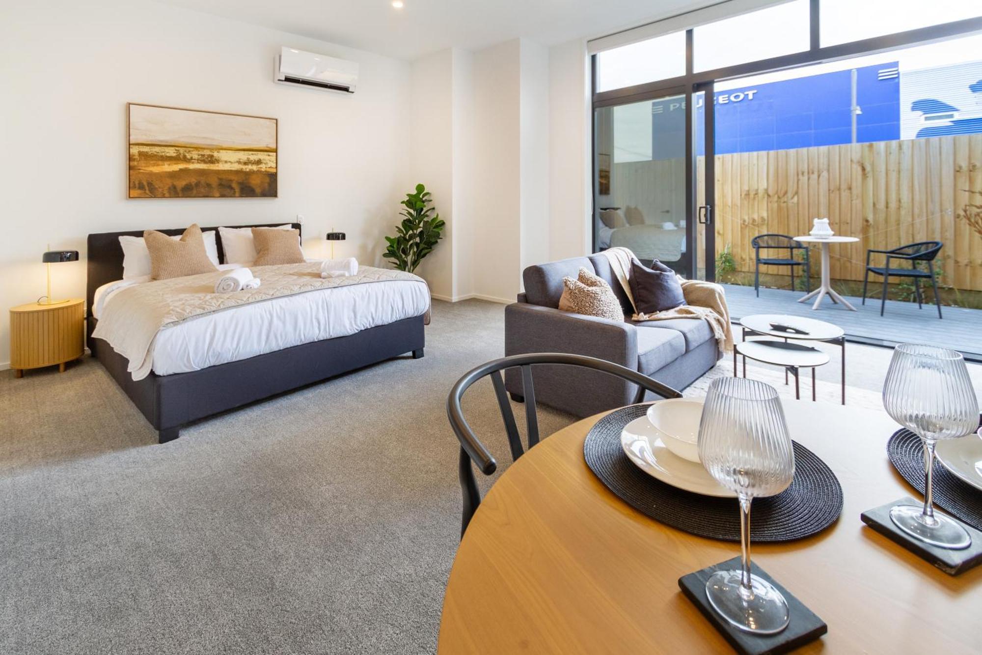 Single Level Studio, Cbd Escape: King Bed Christchurch Dış mekan fotoğraf